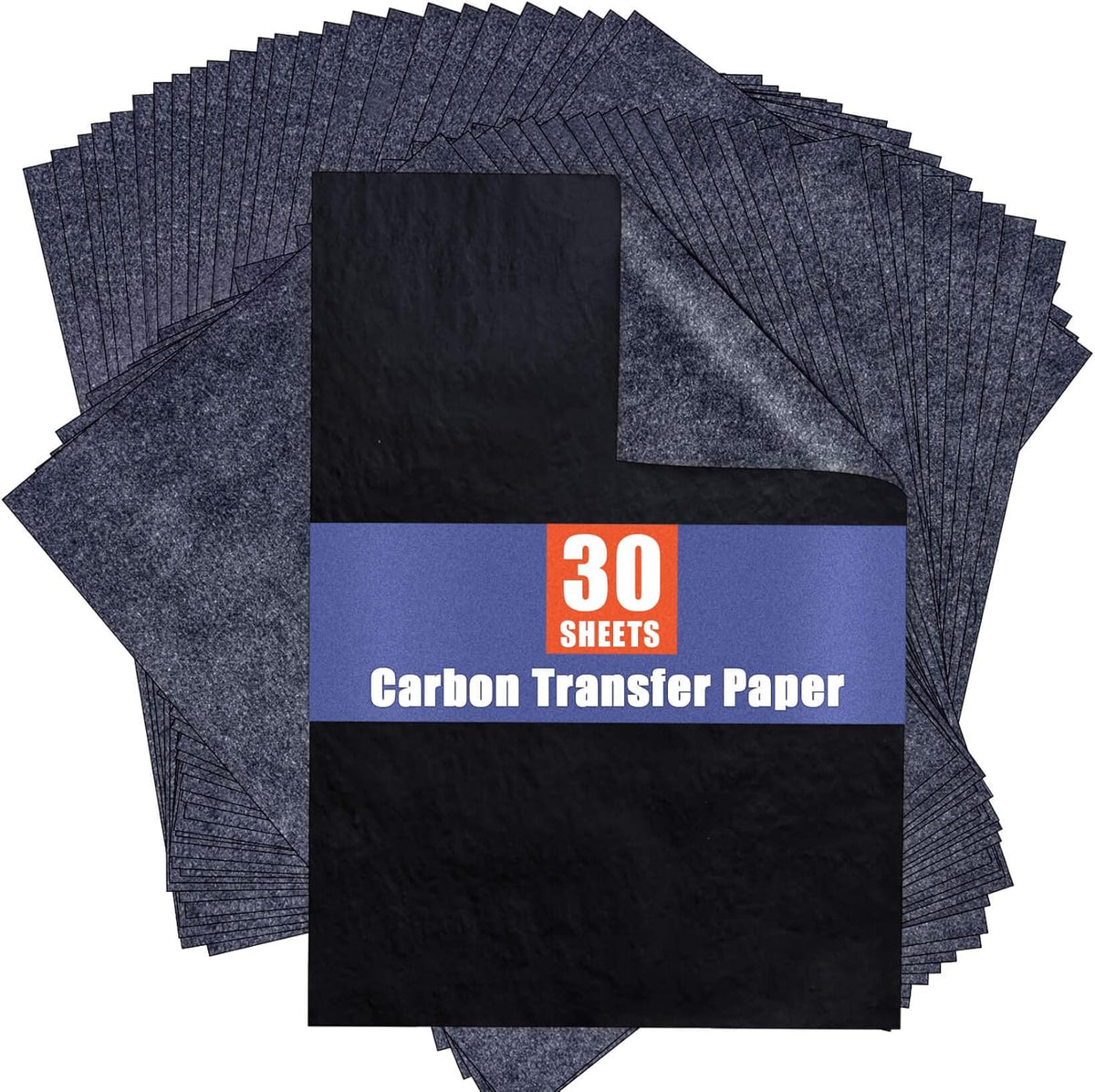 Carbon Paper for Tracing Graphite Transfer-Paper - PSLER 30 Pcs Black Graphite Paper for Tracing Drawing Patterns on Wood Projects Canvas Fabric