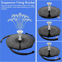 AISITIN 3.5W Solar Fountain Pump for Water Feature Outdoor DIY Solar Bird Bath Fountain with Multiple Nozzles, Solar Powered Water Fountain