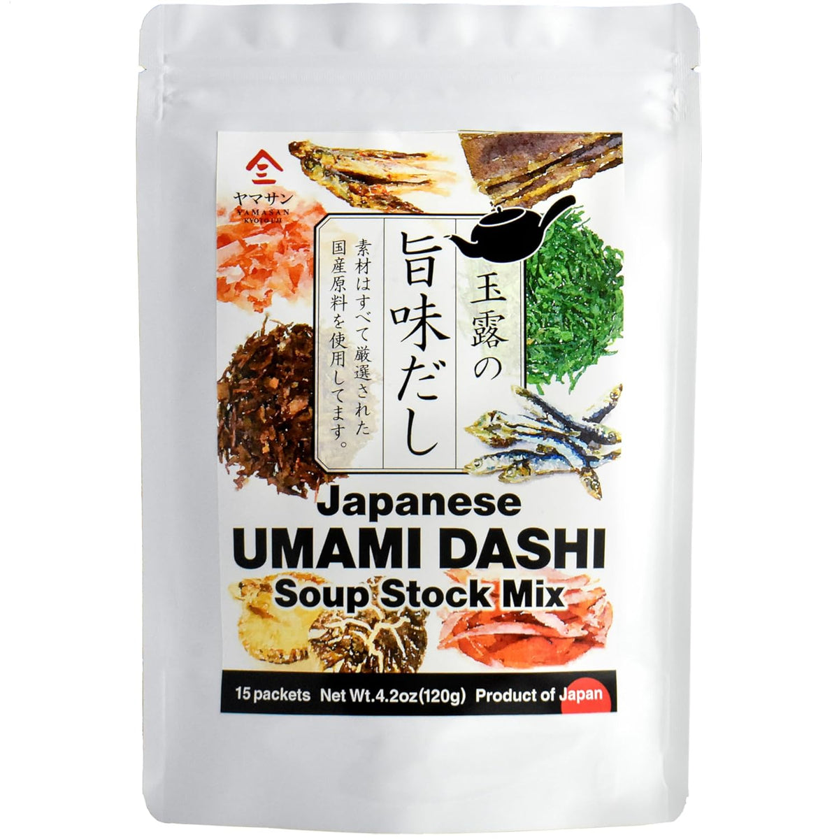 Chaganju Dashi Stock, Dashi Packet – Ramen Broth, Miso Soup, Udon, Shabu Shabu & Hot Pot Soup Base – Rich Umami Flavor, 8 Carefully Selected