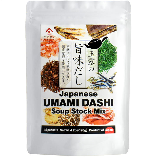 Chaganju Dashi Stock, Dashi Packet – Ramen Broth, Miso Soup, Udon, Shabu Shabu & Hot Pot Soup Base – Rich Umami Flavor, 8 Carefully Selected