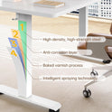 Veken 55 Inch Large Electric Standing Desk,Sit to Stand Up, Heights Adjustable, Work Home Office Computer Table for Study, Walking Pad, Writing, and