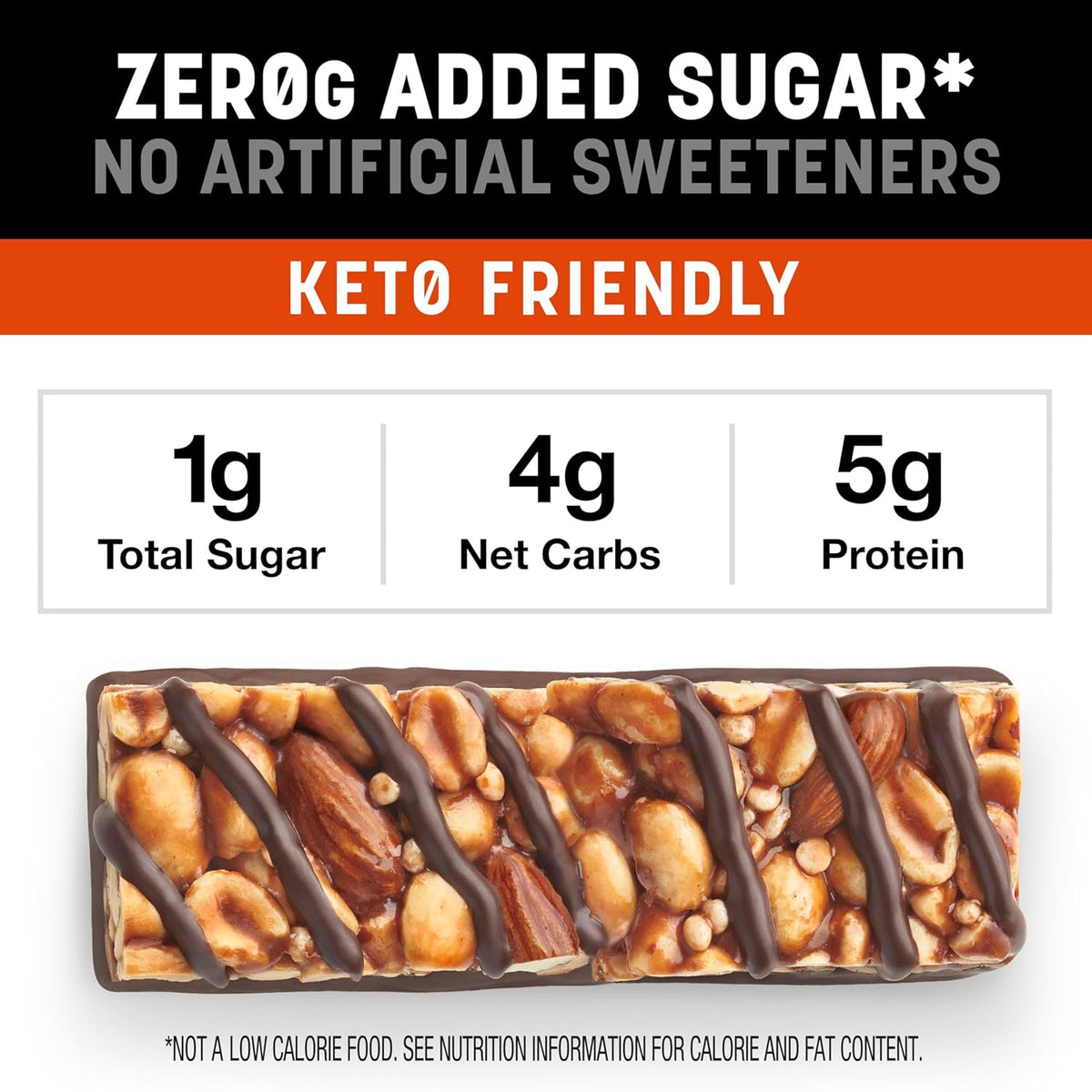 KIND ZERO Added Sugar Bars, Variety Pack, Dark Chocolate Nuts & Sea Salt, Caramel Almond & Sea Salt, Peanut Butter Dark Chocolate, Keto Friendly