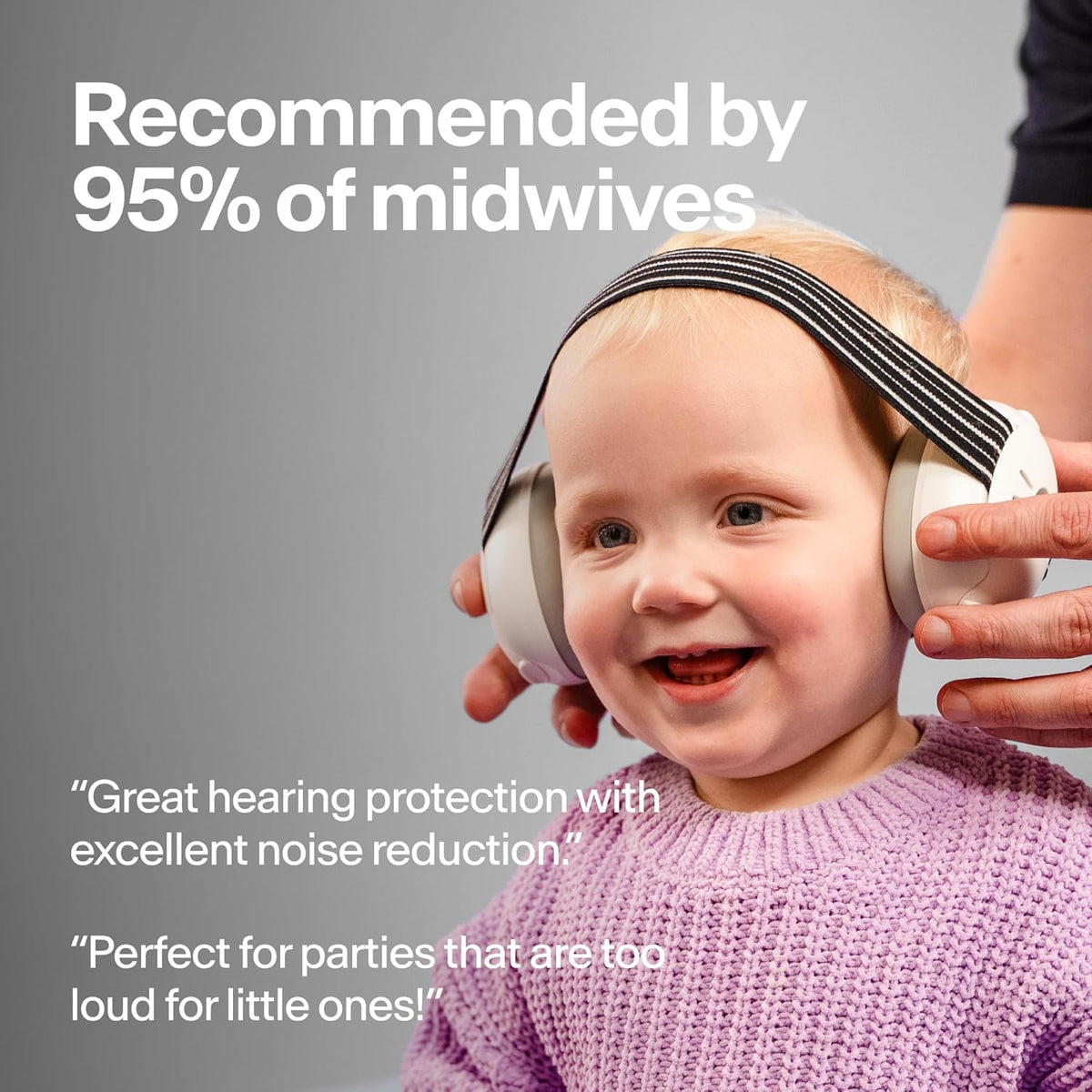 Alpine Muffy Baby Ear Protection for Babies and Toddlers up to 36 Months - CE & ANSI Certified - Noise Reduction Earmuffs - Comfortable Baby
