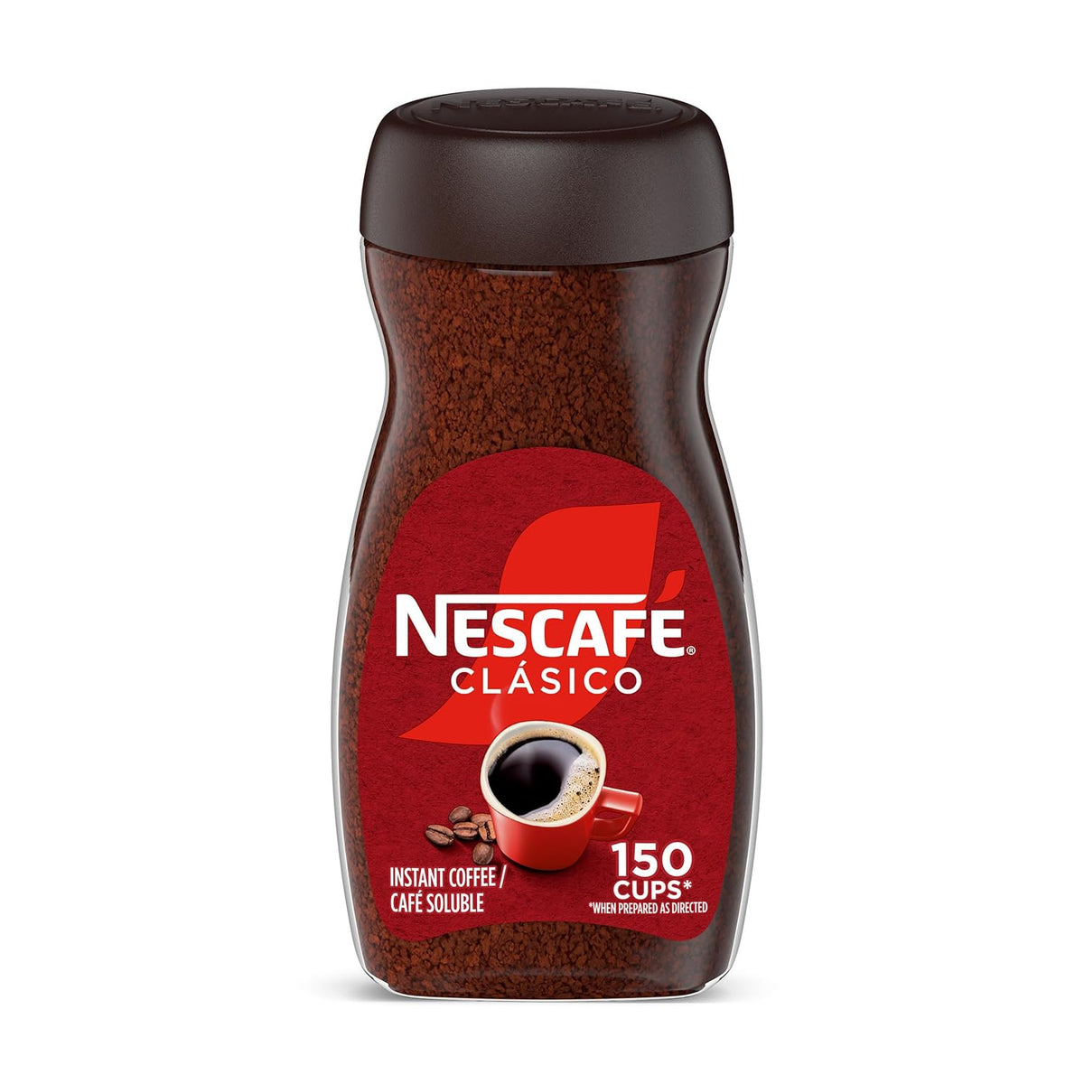 NESCAFÉ CLÁSICO Instant Coffee, Dark Roast Coffee, 1 Jar (10.5 Oz)