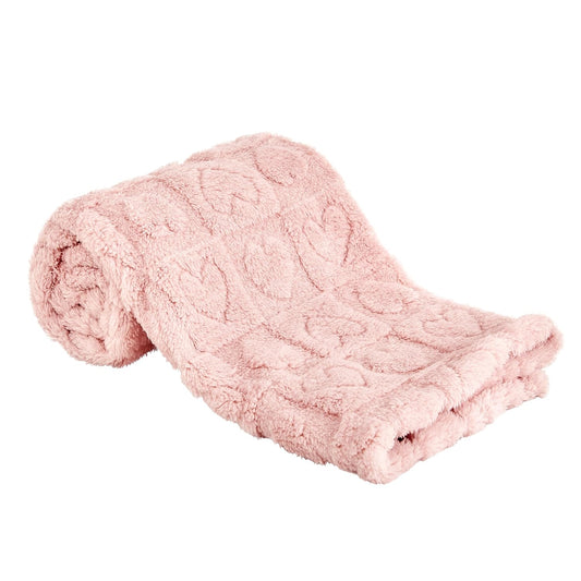 Yurhap Fleece Baby Blanket Heart Checkered Blanket, Ultra Soft Cozy Baby Blankets for Girls Boys, Fluffy Infant Toddler Newborn Receiving Blankets