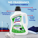 Lysol Tough Odor Eliminator Laundry Sanitizer Additive, Sanitizing Liquid for Gym Clothes and Activewear, 0% Bleach, Eliminates Odor Causing