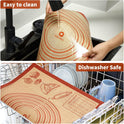Silicone Baking Pastry Dough Mat - 28x20Inch Extra Large Cookie Bread Rolling Mats Sheet, Nonstick Kitchen Counter Kneading Board, Thick Reusable Pie