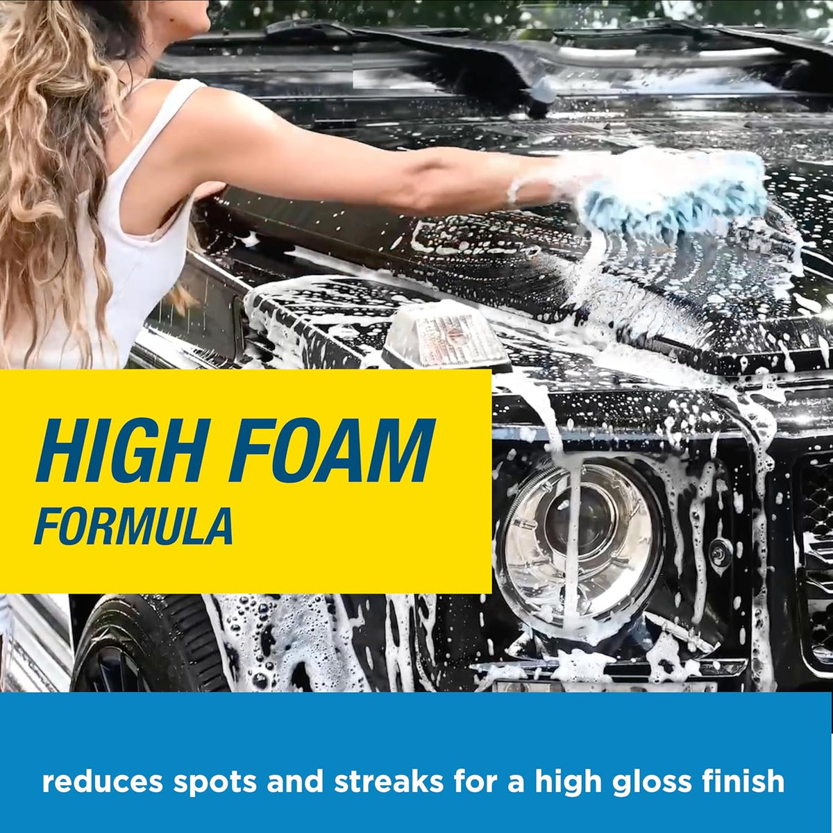 Rain-X 620191 Foaming Car Wash - 100 fl oz. High-Foaming, Concentrated Formula for Greater Cleaning Action, Safely Lifting Dirt, Grime and Residues