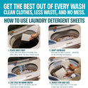 Sudstainables Laundry Detergent Sheets (200 Loads) – Eco-Friendly, Zero Waste, Plastic-Free Laundry Washing Machines Soap Sheets; Dissolvable