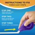 BIC Wite-Out Brand EZ Correct Correction Tape, 19.8 Feet, 4-Count Pack of White Correction Tape, Fast, Clean and Easy to Use Tear-Resistant Tape