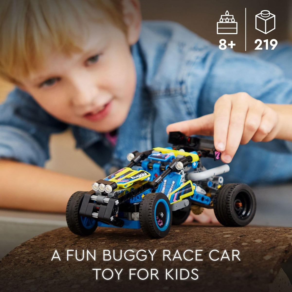 LEGO Technic Off-Road Race Buggy Buildable Car Toy, Cool Toy for 8 Year Old Boys, Girls and Kids who Love Rally Contests, Race Car Featuring Moving