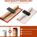Silicone Baking Pastry Dough Mat - 28x20Inch Extra Large Cookie Bread Rolling Mats Sheet, Nonstick Kitchen Counter Kneading Board, Thick Reusable Pie