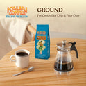 Kauai Coffee Ground Coffee – Smooth, Rich, Medium Roast – Nutty Caramel and Tropical Coconut – Arabica Coffee, 10% Hawaiian with No Bitterness