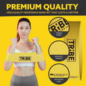 Tribe Lifting Fabric Resistance Bands for Glutes & Legs | 5 Fabric Workout Bands Set | Thick Booty Bands for Squats, Lunges, Hip Training, Physical