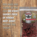 Old Trapper Beef Jerky, Old-Fashioned 8 Ounce Bag, Tender Meat Snacks for Lunches or Between Meals, 11 Grams of Protein, Zero Grams of Fat, and 70