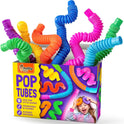 Nutty Toys Pop Tubes - Large 8-Pack Sensory Toys - Creative STEM Learning for Kids and Toddlers - Connect & Pop! Top ADHD Autism Fidget 2025, Best