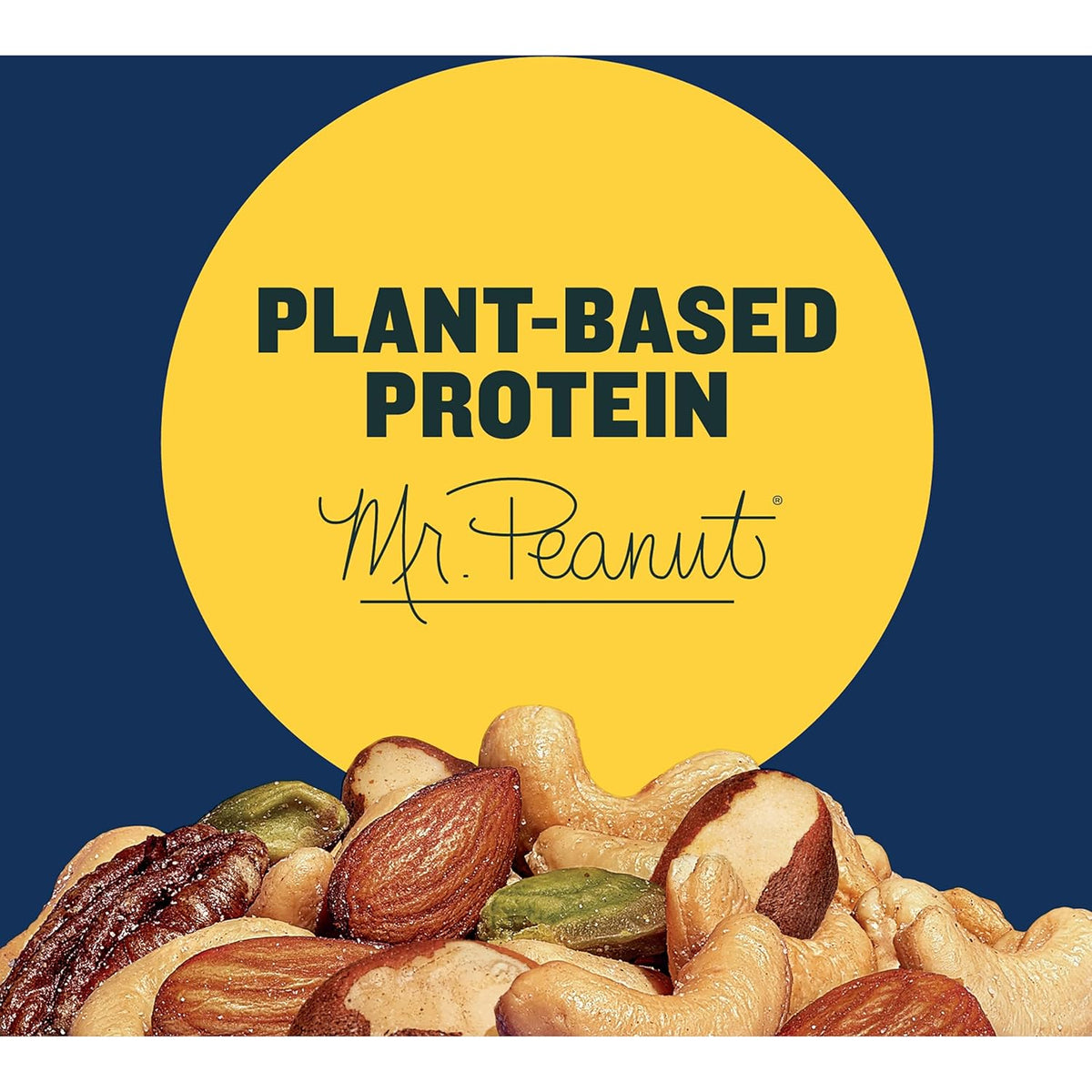 PLANTERS Deluxe Mixed Nuts with Sea Salt, 27 oz Resealable Container - Variety Mixed Nuts Snacks with Cashews, Almonds, Pecans, Pistachios