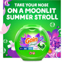 Gain flings Laundry Detergent Soap Pacs HE Compatible 112 ct Long Lasting Scent Moonlight Breeze(Packaging May Vary)