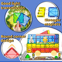 Magnetic Tiles - Road Set, Magnetic Building Blocks, Preschool Montessori Toys Gift for 3+ Year Old Boys and Girls, Sensory Christmas Toys for Kids