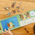 Melissa & Doug Take-Along Magnetic Jigsaw Puzzle Set – On the Farm (2 x 15 Piece) Travel Activity Toy for Preschoolers and Kids Ages 3+ - FSC