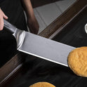 BLACKSTONE 5550 Extra Long Griddle Spatula Set of 2- Perfect Heavy-Duty Stainless Steel Premium Flat Top BBQ Grill Accessories, Non-Slip Plastic