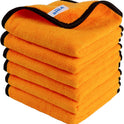 MR.SIGA Professional Premium Microfiber Towels for Cars, Dual-Sided Car Washing and Detailing Towels, Gold, 15.7 x 23.6 inch, 6 Pack
