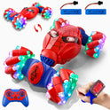 S-pider Rc Gesture Sensing Stunt Car Toys for Boys 3-14 Years Old, Drift Hand Control Remote Control Cars with Light & Music, 360°Rotation Double