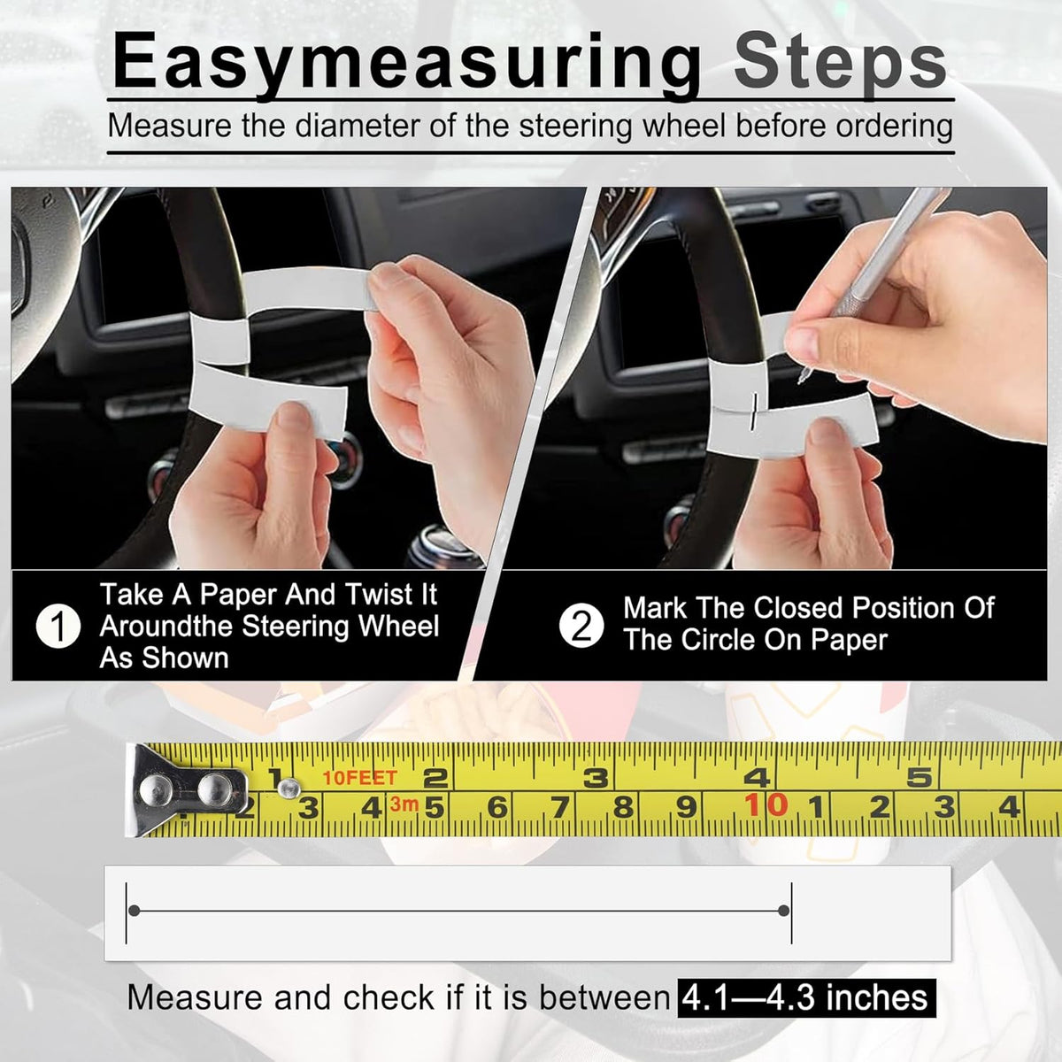 JUSTTOP Car Steering Wheel Desk for Laptop,Multipurpose Travel Car Accessories, Car Seat Stand Trays for Eating, Steering Wheel Under Table