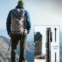 71" Phone Tripod & Selfie Stick, All in One Extendable Cell Phone Tripod with Wireless Remote, Tripods Stand for iPhone & Travel Selfie Stick 360°
