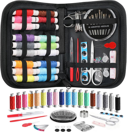 Coquimbo Sewing Kit Stocking Stuffers Christmas White Elephant Gifts for Adults Teen Girls Grandma Beginner Traveler, Portable Sewing Supplies