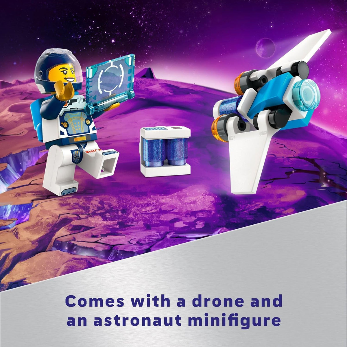 LEGO City Interstellar Spaceship Toy for Kids, Creative Play Space Toy, Building Set with Spacecraft Model, Drone, and Astronaut Figure, Building Toy