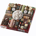 The Swiss Colony 27 Favorites Food Gift Set, Summer Sausage Meats and Cheeses, Assorted Chocolates, Candies, Petits Fours, Cheese & Charcuterie Board