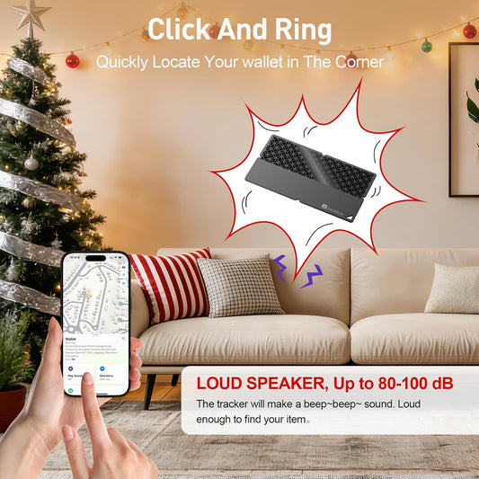 Apple MFi Certified (iOS Only) Bluetooth Tracker Smart Card for Apple Find My iPhone Wallet GPS Tracker, 5-10 Years Staying Power, Keys Finder and