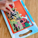 Melissa & Doug Take-Along Magnetic Jigsaw Puzzle Set – On the Farm (2 x 15 Piece) Travel Activity Toy for Preschoolers and Kids Ages 3+ - FSC