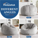 Hobestluk Bean Bag Chairs Large Bean Bag Couch for Adults Stuffed Sofa Chair Comfy Giant Bean Bag Chair with Spacious Design for Reading, Playing or