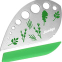 Herb Stripper, Jiaedge Green 9 holes Stainless Steel Kitchen Herbs Leaf Stripping Tool, Metal Herb Peeler for Kale, Collard Greens, Thyme, Basil