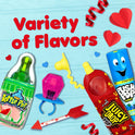 Candy Variety Pack, 18Ct Assorted Valentine's Candy Lollipops, Bulk Individually Wrapped Ring Pop, Push Pop, Baby Bottle Pop & Juicy Drop, Birthday