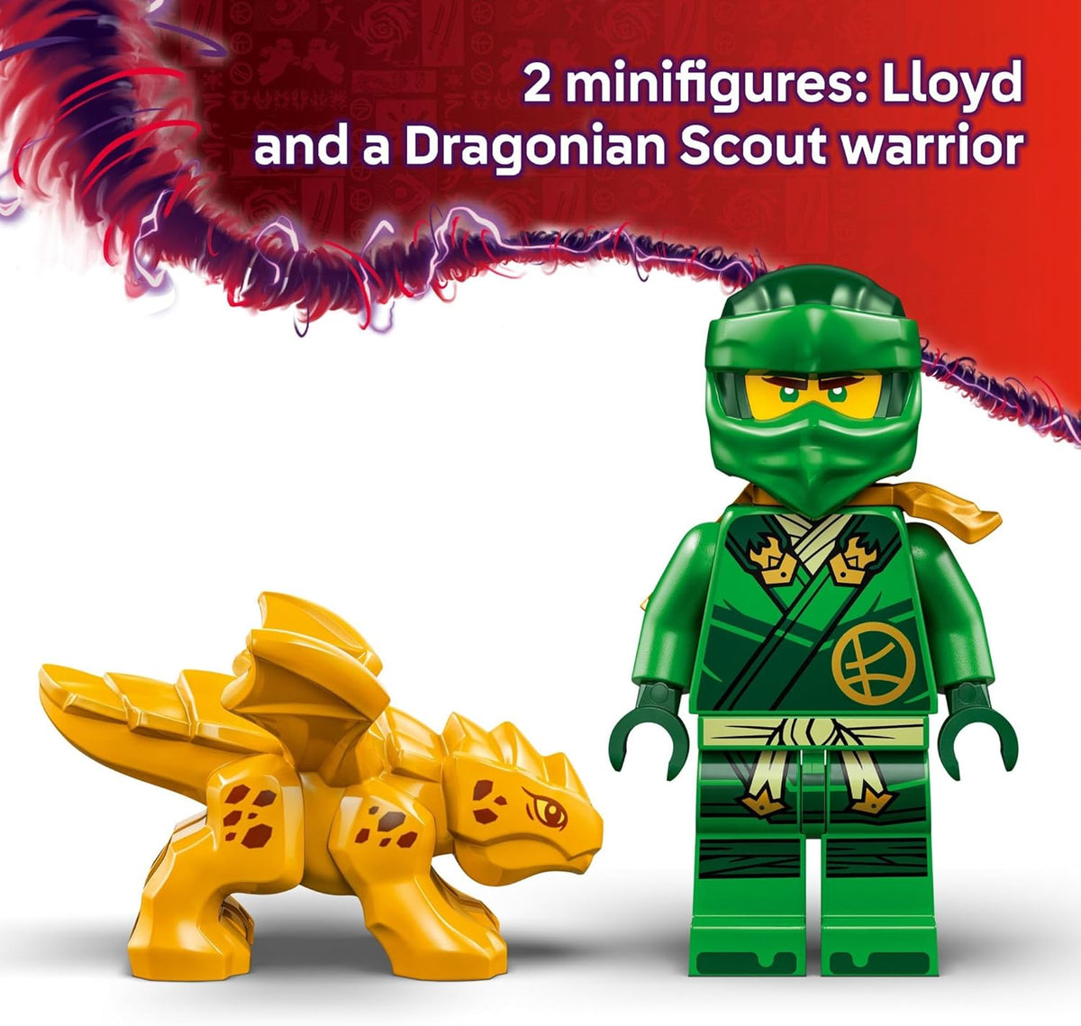 LEGO NINJAGO Lloyd's Green Forest Dragon Toy - Pretend Play Building Toy for Boys and Girls, Ages 6+ - Birthday Gift for Kids - Dragon Figurine with