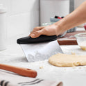 OXO Good Grips Stainless Steel Multi-Purpose Scraper & Chopper, Dough Cutter for Pizza, Bread and Cookie Dough, Multi-Purpose Vegetable Chopper
