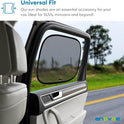 Enovoe Car Window Shades for Baby (4 Pack) - 21"x14" - Sun Shade Blocker, Cling - Glare Shield and UV Rays Protection for Your Child - Side Windows