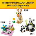 LEGO Creator 3 in 1 Playful Cat Toy - Building Toy with 3 Building Options, Cat, Dog, or Pigeon - Birthday Gift for Kids - Animal Figures for Kids