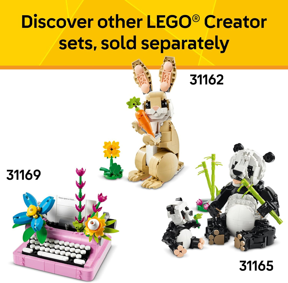 LEGO Creator 3 in 1 Playful Cat Toy - Building Toy with 3 Building Options, Cat, Dog, or Pigeon - Birthday Gift for Kids - Animal Figures for Kids
