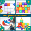 Soyee Magnetic Tiles Toddler Toys Magnetic Building Blocks for Kids Ages 3-12 STEM Educational Toys for Girls & Boys Sensory Play for Preschool