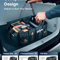 HOTOR Trunk Organizer - Car Organizer, Foldable Trunk organizer for SUVs & Sedans, Sturdy Car Organization for Car Accessories, Tools, Sundries