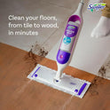 Swiffer PowerMop Multi-Surface Mop Kit for Floor Cleaning, Includes PowerMop, 2 Mopping Pad Refills, 1 Cleaning Solution with Fresh Scent and 2