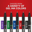 Sharpie S-Gel Gel Pens, Black Barrel, Medium Point (0.7mm), Black Gel Ink Pens, 12 Count - Home, Office, School, Journaling, Writing, Note-Taking