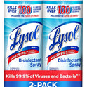 Lysol Disinfectant Spray, Household Essential Cleaning Supplies, Multi-Purpose Room Spray, Antibacterial Sanitizer Spray, Upholstery Deodorizer, Home