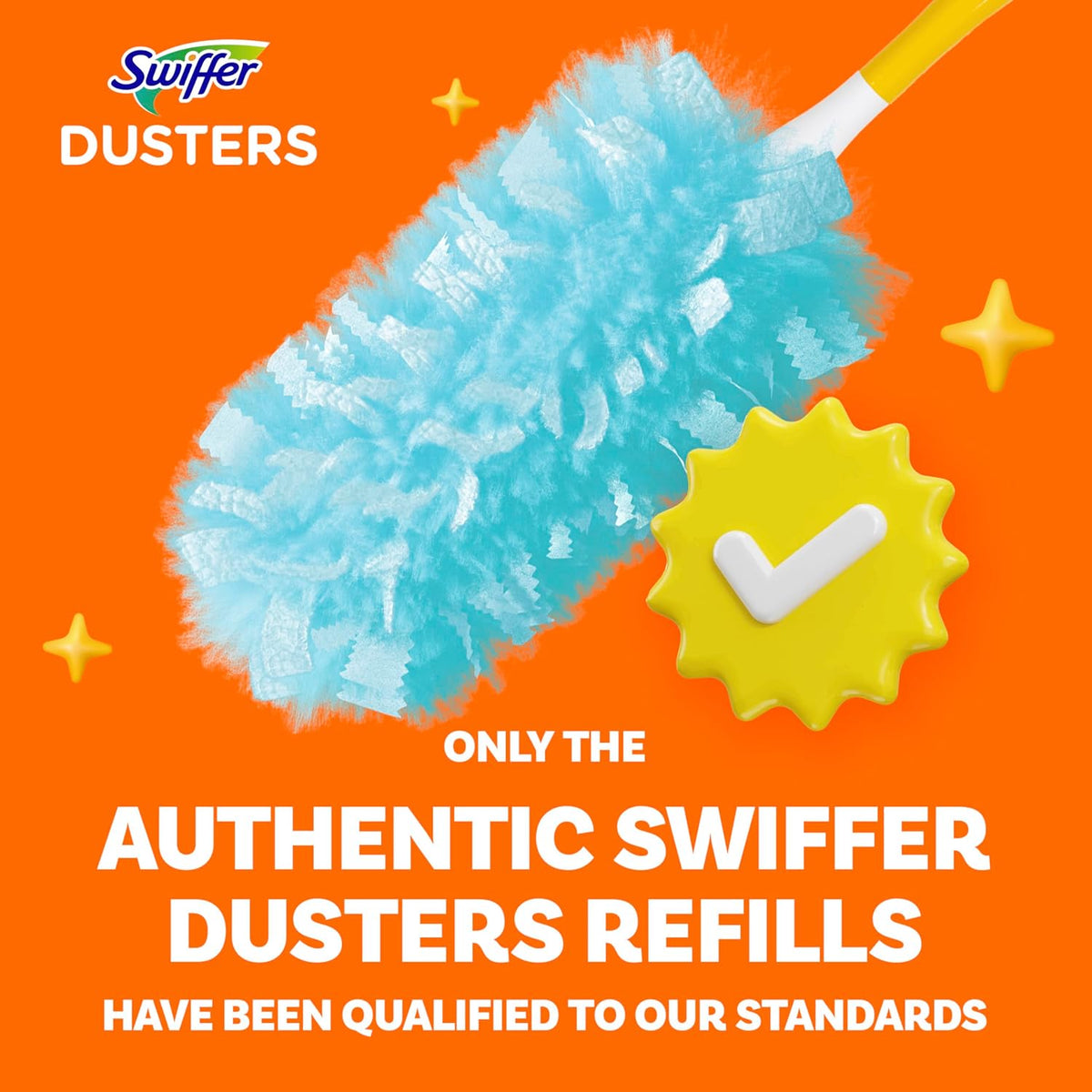 Swiffer Dusters Refill for Cleaning, Made by SWIFFER, Feather & Microfiber Duster Disposable Alternative, for Dusting Furniture, Blinds, Ceiling