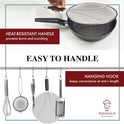 BergKoch Splatter Screen for Frying Pan - 13 Inch Stainless Steel Grease Splatter Guard - Cover Oil Splash when Sizzling Bacon, Cooking Fried Chicken