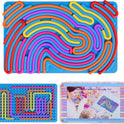 Sensory Fidget Toys for Kids Toddler Boys ,Sensory Activity Board for Stress Anxiety Autistic ADHD, Calm Down Travel Airplane Essentials Toys for 3